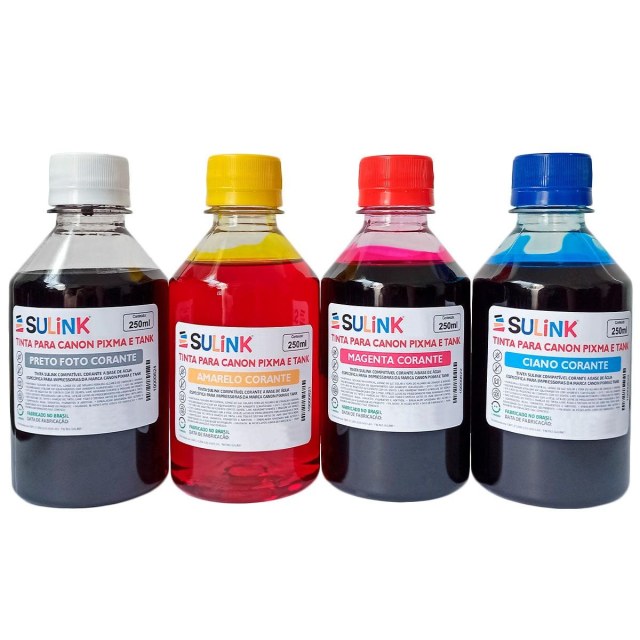 Kit Promocional: 1 Litro de Tinta Específica para CANON na Sulink