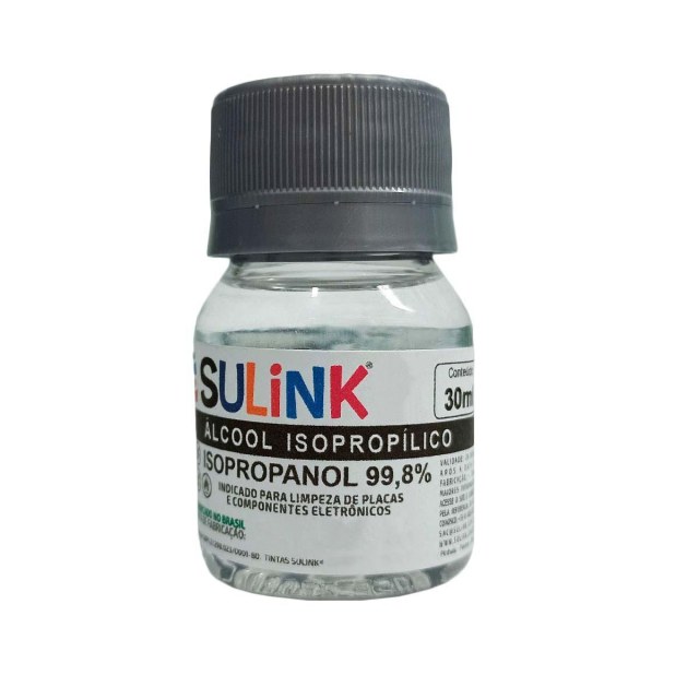 Álcool Isopropílico - Ideal para Limpeza de Placas e Produtos Eletrônicos 30ml em Sulink