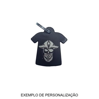 Chaveiro em Polímero Branco Camiseta para Sublimação (SM) | Unidade na Sulink