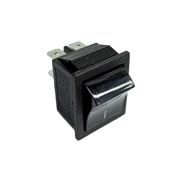 Chave Liga/Desliga 4 Pólos Gangorra | 16A-250V / 20A-125V (Preta) na Sulink