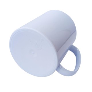 Caneca de Plástico Polímero 380ml para Sublimação (Modelo "S" 117g) Branca | Unidade na Sulink