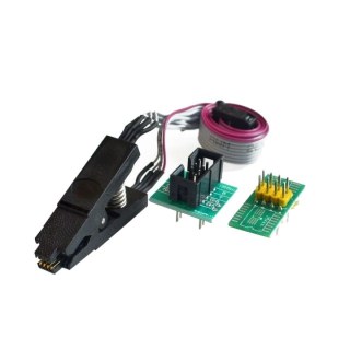 Pinça Clip para Gravador de Eeprom SOIC8 SOP8 + 2 Adaptadores na Sulink