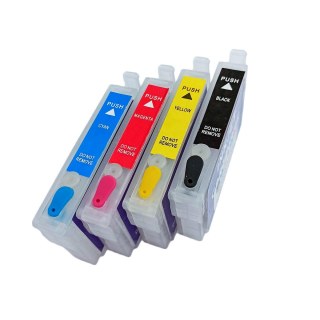 Cartuchos Recarregáveis para Epson 4 Cores (Cartucho Recarregável Modelo 1) - SEM CHIP na Sulink