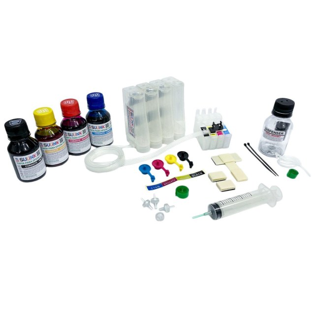 Kit Bulk Ink para Epson 4 Cores Sem Chip - Com Tinta Corante Precision