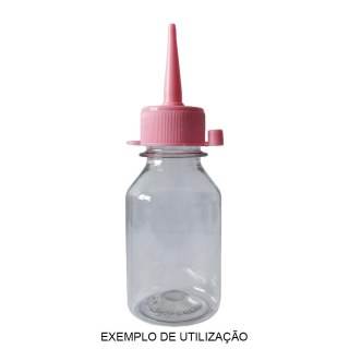 Bico Aplicador para Frascos Pet Boca 28mm - Rosa (Magenta Light) | Unidade na Sulink