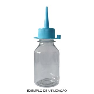 Bico Aplicador para Frascos Pet Boca 28mm - Azul BB (Ciano Light) | Unidade na Sulink