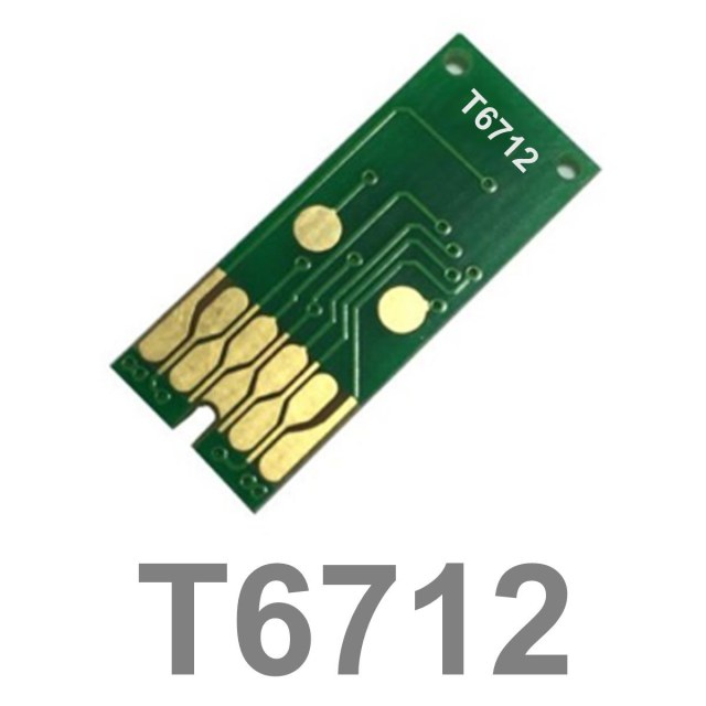 Chip Compatível para Caixa de Manutenção Epson T6712 - Uso Ùnico