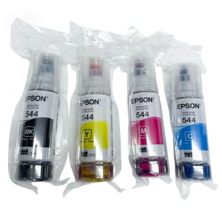 Refil de Tinta Original 544 | Kit 4 Cores para Epson L1110 L3110 L3150 L3210 L3250 L5190 L5290 na Sulink