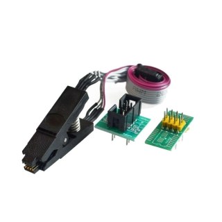 Gravador de Eeprom CH341A Flash Spi Bios + Pinça Clip SOIC8 SOP8 na Sulink