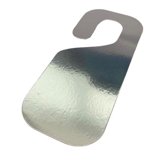 Aviso de Porta para Sublimação - Prateado | Tamanho: 8x19cm