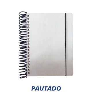 Caderno Pautado 14x19cm com Capa MDF Branco para Sublimação (SE) na Sulink