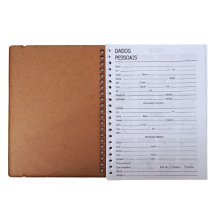 Caderno Pautado 14x19cm com Capa MDF Branco para Sublimação (SE) na Sulink