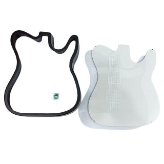 Quadro Guitarra em Polímero para Sublimação - Preto Fosco na Sulink