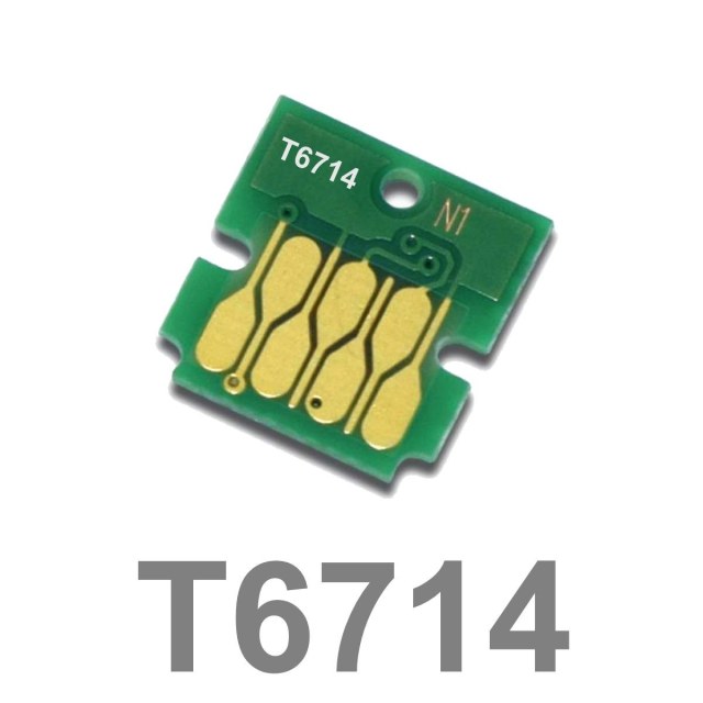 Chip Compatível para Caixa de Manutenção Epson T6714