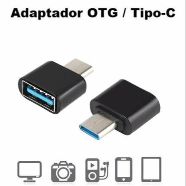 Adaptador Plug USB 3.0 Fêmea para Tipo C Macho - Preto na Sulink