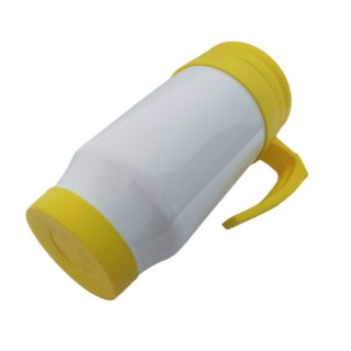Caneca Térmica 450ml de Polímero Branco para Sublimação (SFCT) | Tampa/Alça/Base: Amarela na Sulink