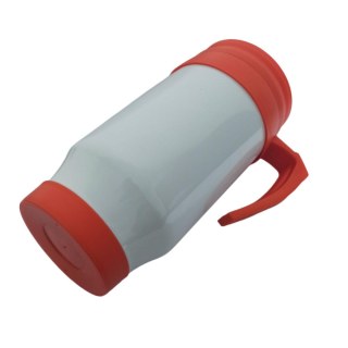 Caneca Térmica 450ml de Polímero Branco para Sublimação (SFCT) | Tampa/Alça/Base: Laranja na Sulink