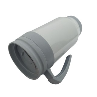Caneca Térmica 450ml de Polímero Branco para Sublimação (SFCT) | Tampa/Alça/Base: Cinza na Sulink