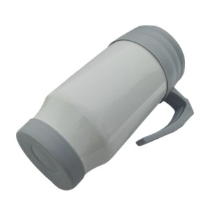 Caneca Térmica 450ml de Polímero Branco para Sublimação (SFCT) | Tampa/Alça/Base: Cinza na Sulink