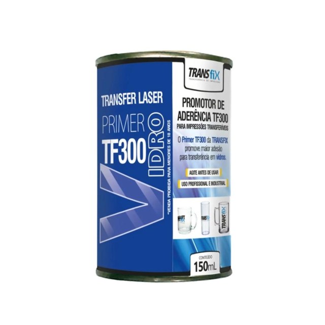 Primer TF300 Vidro - Promotor de Aderência para Vidros Transfer Laser - Transfix | 150ml na Sulink