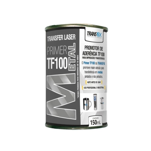 Primer TF100 Metal - Promotor de Aderência para Metais Transfer Laser - Transfix | 150ml na Sulink