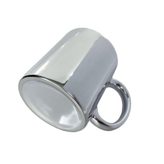 Caneca de Cerâmica Espelho 325ml para Sublimação | Prata na Sulink