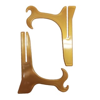 Suporte de Plástico para Azulejos e Pratos - Dourado na Sulink