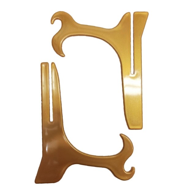 Suporte de Plástico para Azulejos e Pratos - Dourado