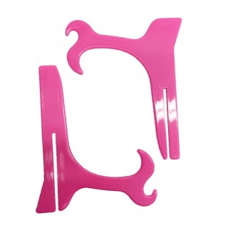 Suporte de Plástico para Azulejos e Pratos - Rosa na Sulink