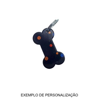 Chaveiro em Polímero Branco Osso Ossinho para Sublimação (SM) | Kit com 100 Unidades na Sulink