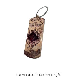 Chaveiro em Polímero Tag Retangular Ticket Branco para Sublimação (UDP) com Argola | Kit com 100 Unidades na Sulink