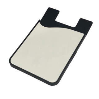 Suporte para Cartão com Adesivo para Fixar no Celular com Chapa para Sublimação | Preto na Sulink