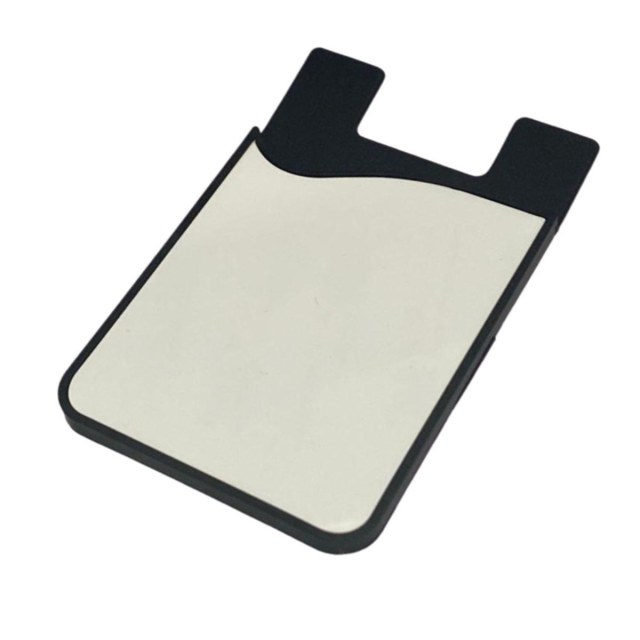 Suporte para Cartão com Adesivo para Fixar no Celular com Chapa para Sublimação | Preto