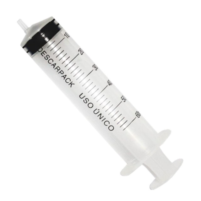 Seringa Grande 60ml Comum - Bico Canto Luer Slip na Sulink
