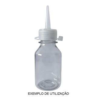Bico Aplicador para Frascos Pet Boca 28mm - Translúcido | Unidade na Sulink