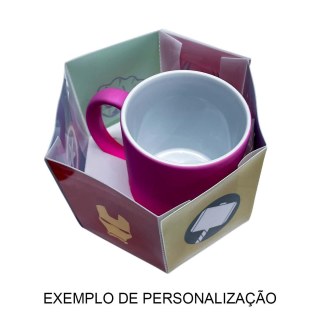 Caixa Explosiva para Caneca Laminado PVC Branco para Sublimação (SE) na Sulink