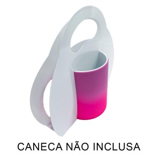 Caixa Caixinha para Caneca 11oz Tipo Bolsa Laminado PVC Branco para Sublimação (SE) na Sulink