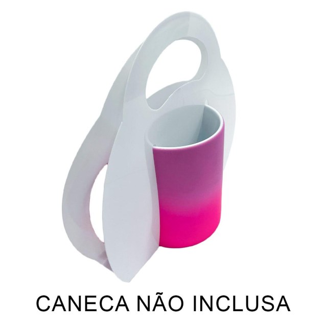 Caixa Caixinha para Caneca 11oz Tipo Bolsa Laminado PVC Branco para Sublimação (SE) na Sulink