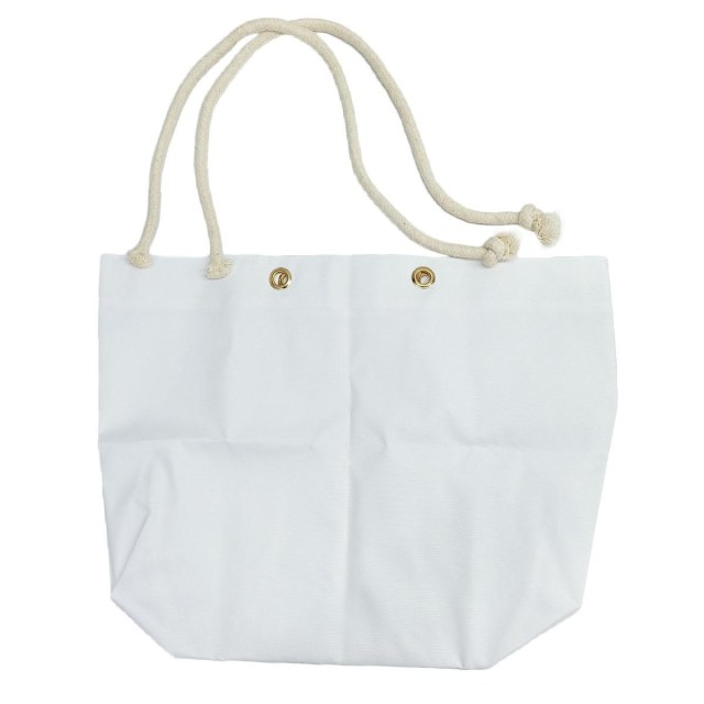 BOLSA DE PRAIA 35X45CM COM ALÇA ALGODÃO CRU E ILHOS DE LATÃO BRANCA PARA SUBLIMAÇÃO na Sulink
