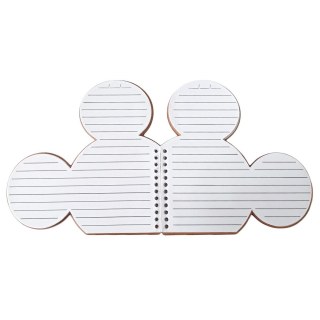 Caderno Pautado Mouse 19x23cm com Capa MDF Branco para Sublimação (SE) na Sulink