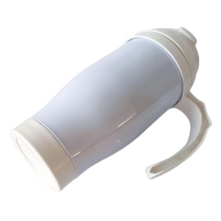 Caneca Térmica 450ml de Polímero Branco para Sublimação | Tampa/Alça/Base: Branca na Sulink