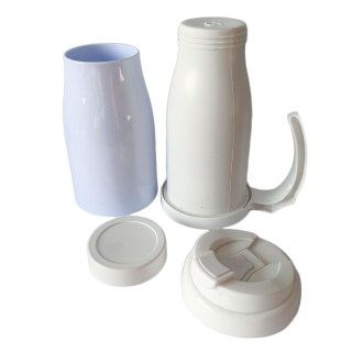 Caneca Térmica 450ml de Polímero Branco para Sublimação | Tampa/Alça/Base: Branca na Sulink