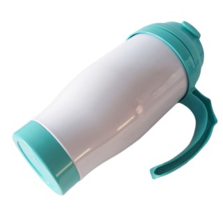 Caneca Térmica 450ml de Polímero Branco para Sublimação | Tampa/Alça/Base: Verde Tiffany na Sulink