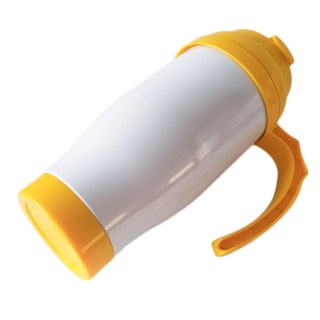 Caneca Térmica 450ml de Polímero Branco para Sublimação | Tampa/Alça/Base: Amarela na Sulink