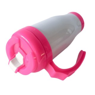 Caneca Térmica 450ml de Polímero Branco para Sublimação | Tampa/Alça/Base: Rosa na Sulink