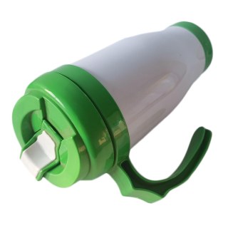 Caneca Térmica 450ml de Polímero Branco para Sublimação | Tampa/Alça/Base: Verde na Sulink