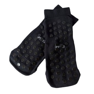 Meia Antiderrapante Pro Pilates com Tarja Branca para Sublimação | Tamanho XG - 39 a 43 | Preta (SE) na Sulink