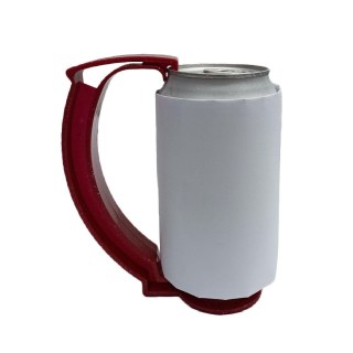 Suporte Porta Lata 350ml para Transfer Laser | Glitter Vermelho na Sulink
