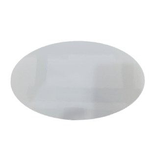 Azulejo de Cerâmica Oval Branco Brilhante Resinado para Sublimação | Tamanho: 25x15cm em Sulink