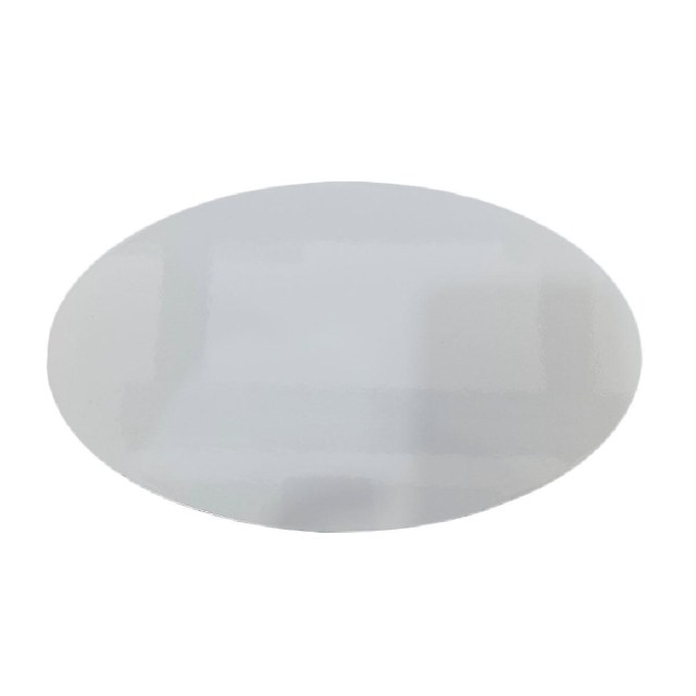 Azulejo de Cerâmica Oval Branco Brilhante Resinado para Sublimação | Tamanho: 25x15cm em Sulink
